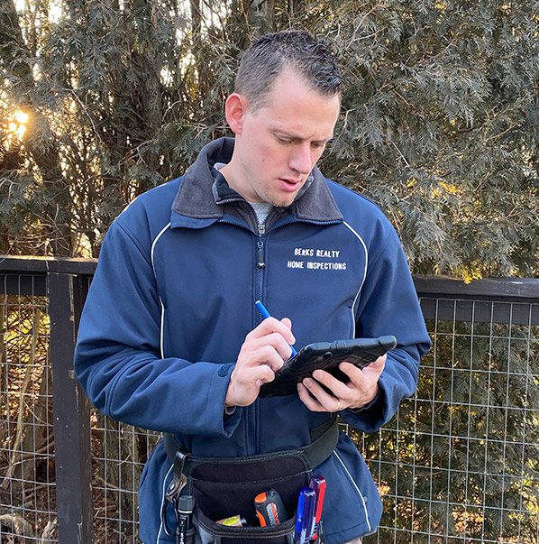 inspector logging information Berks Realty Services in Southeastern PA